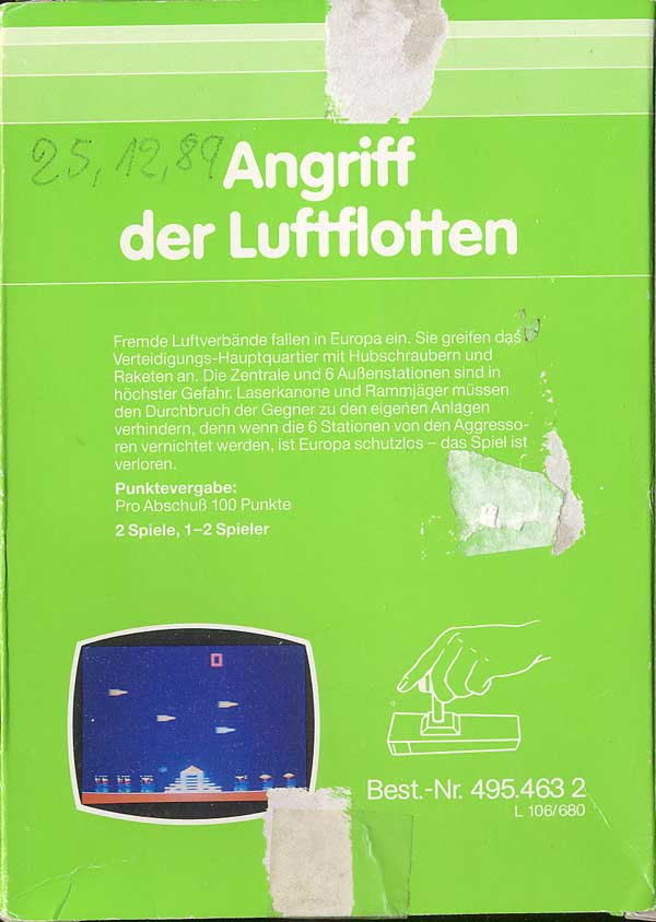 Angriff der Luftflotten - Box Back