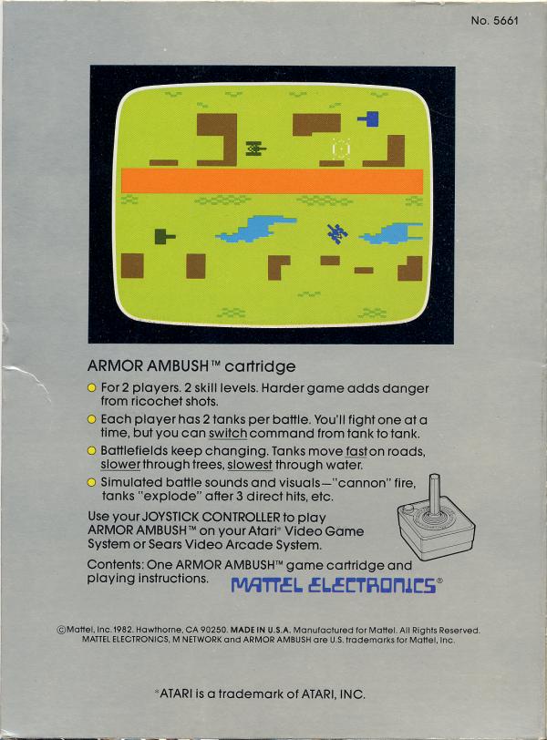 Armor Ambush - Box Back