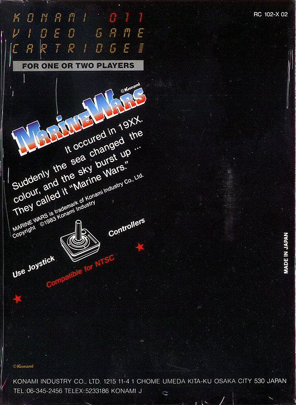 Marine Wars - Box Back