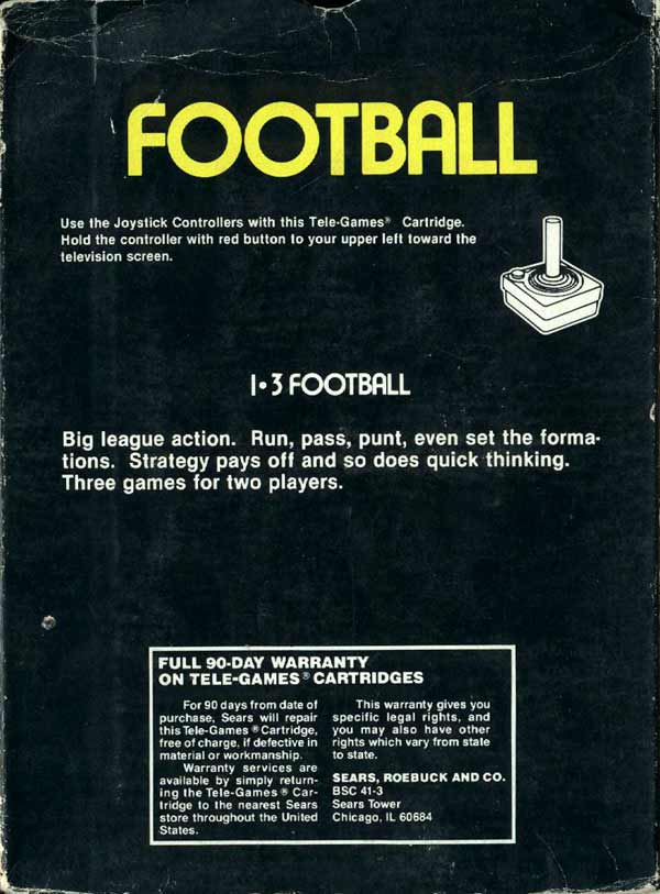 Football - Box Back