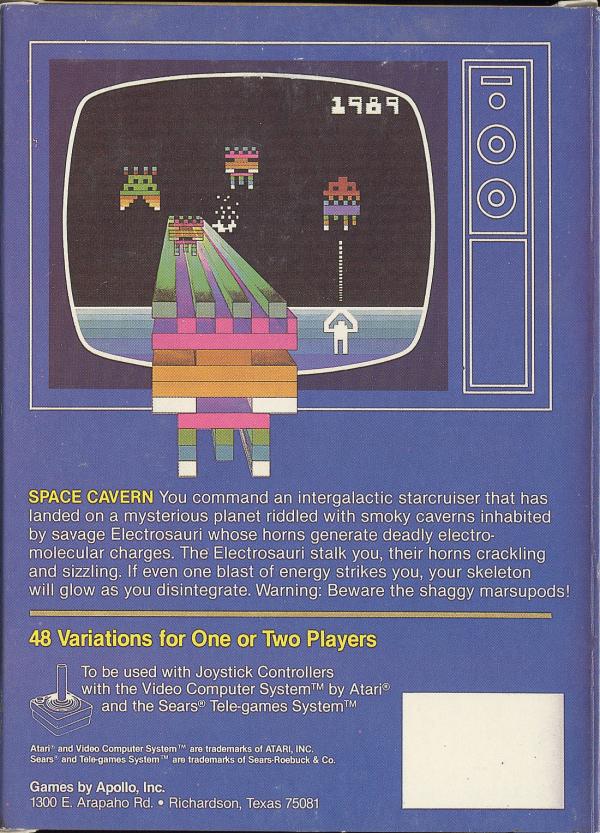 Space Cavern - Box Back