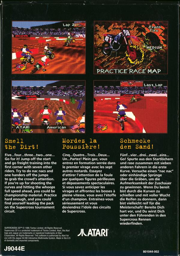 Supercross 3D - Box Back