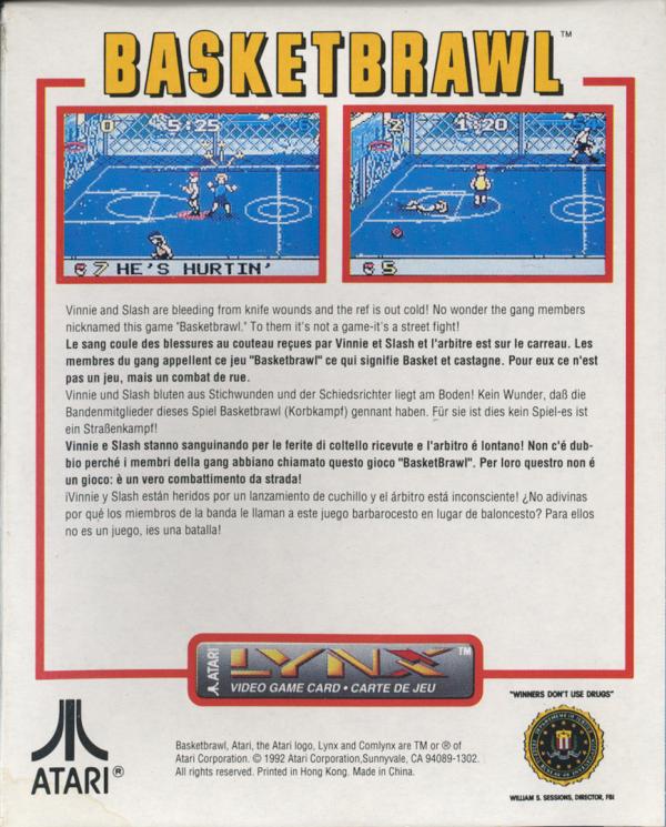 Basketbrawl - Box Back