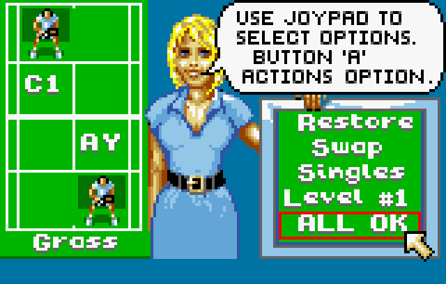 Jimmy Connors' Tennis - Screenshot