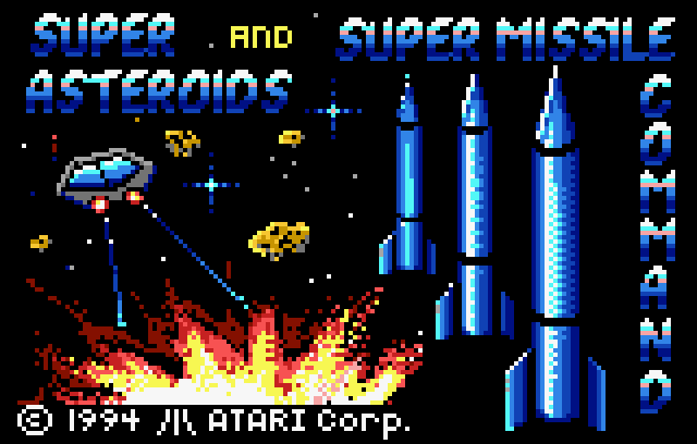 Super Asteroids & Missile Command - Screenshot