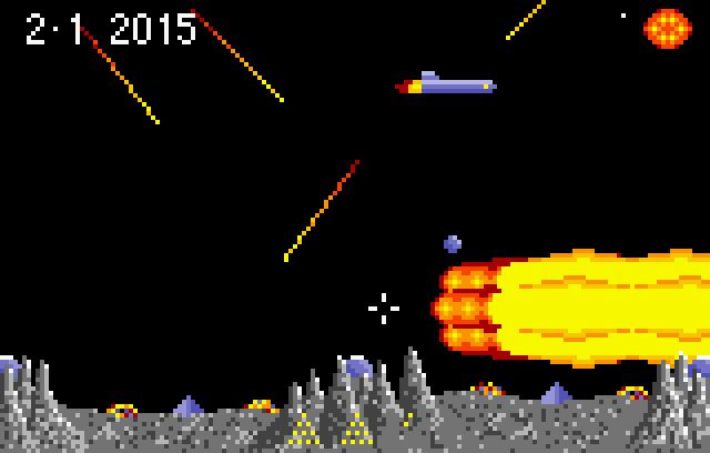 Super Asteroids & Missile Command - Screenshot