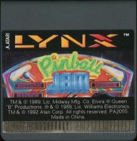 Pinball Jam - Cartridge